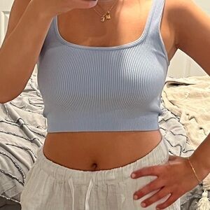 Zara light blue tank
